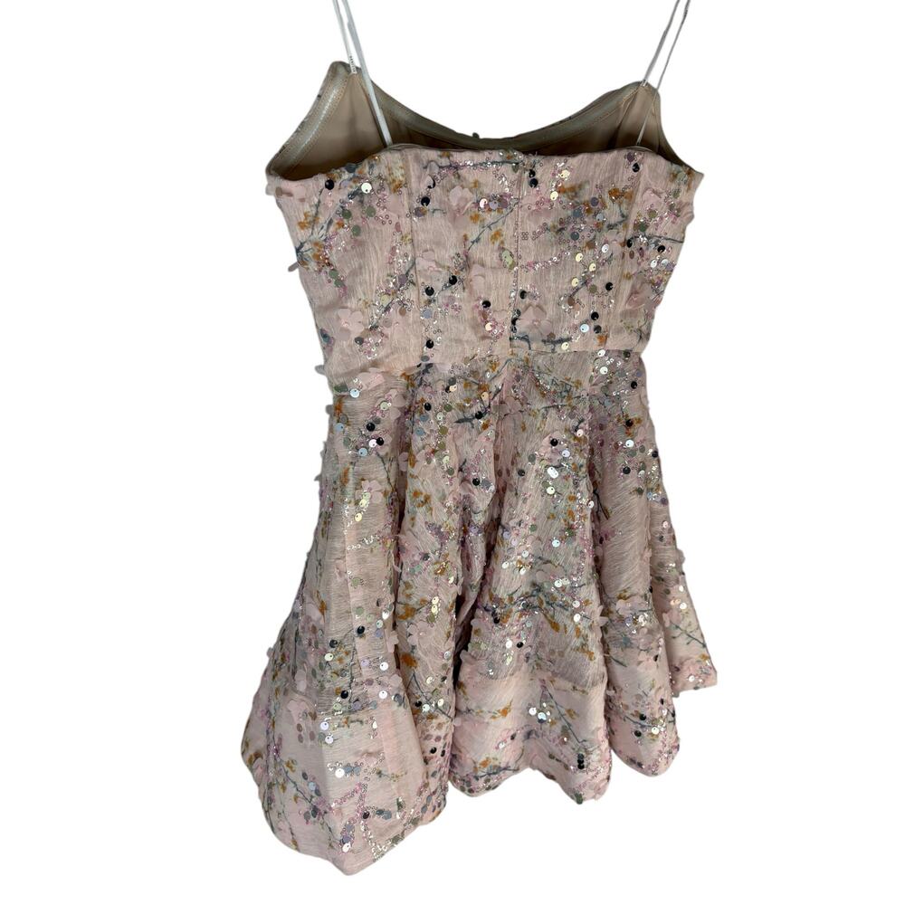 ELLIATT Regina Strapless Mini Dress Sequin Embellished Formal Party Cocktail S - Picture 9 of 11